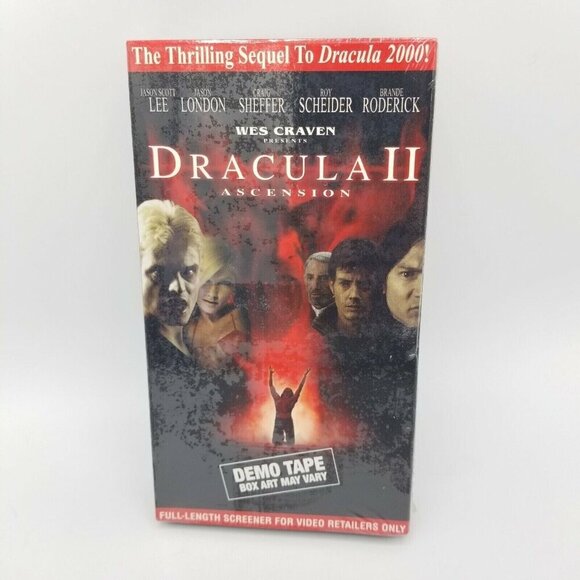 Dracula II Ascension VHS Demo Tape Full-Length‎ Screener Wes Craven 2 2003 - Picture 1 of 4